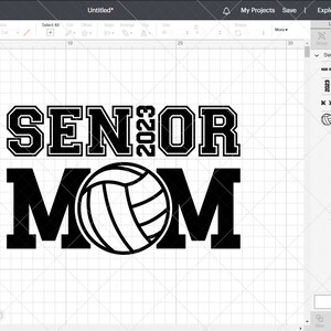 Senior Volleyball Mom SVG, Senior Mom 2023 Volleyball Svg, Volleyball ...