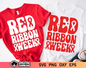 Red Ribbon Week 2026 SVG PNG: Anti-Drug Awareness (Digital Download)