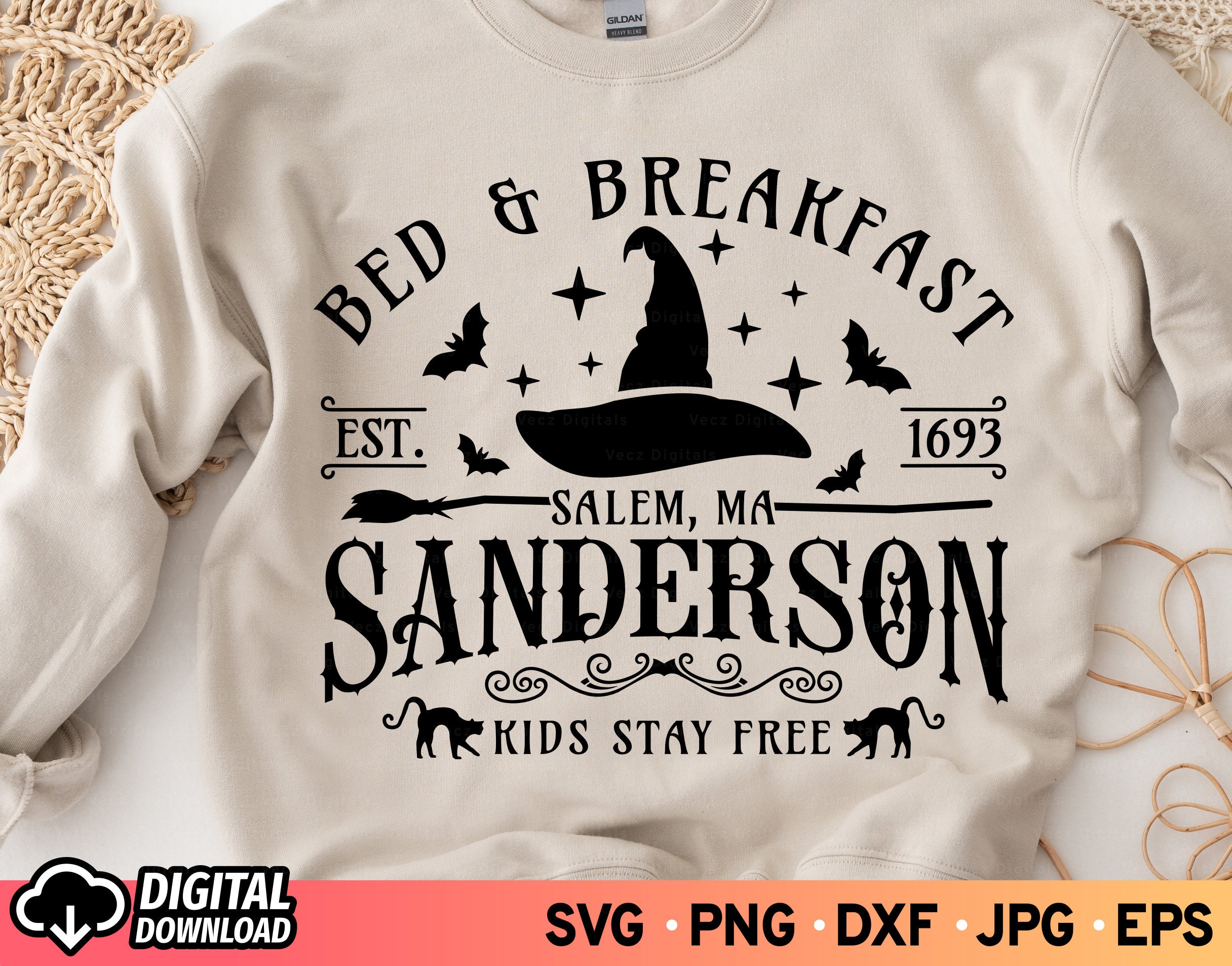 Sanderson Bed and Breakfast SVG Halloween Svg Halloween SVG - Etsy