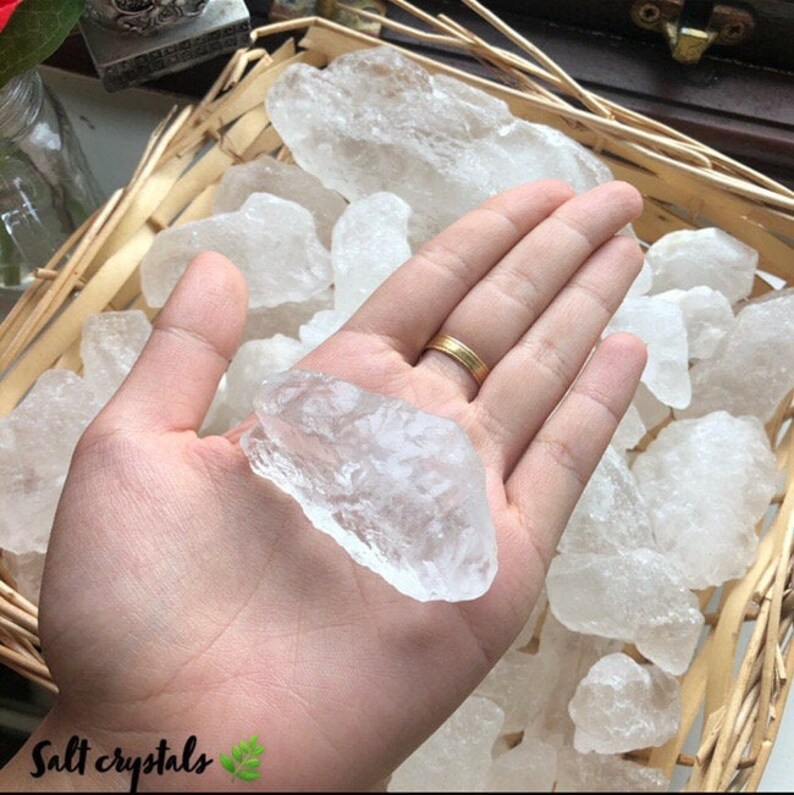 Salt rock natural cyrstals for deodorant decor and jewellry Etsy