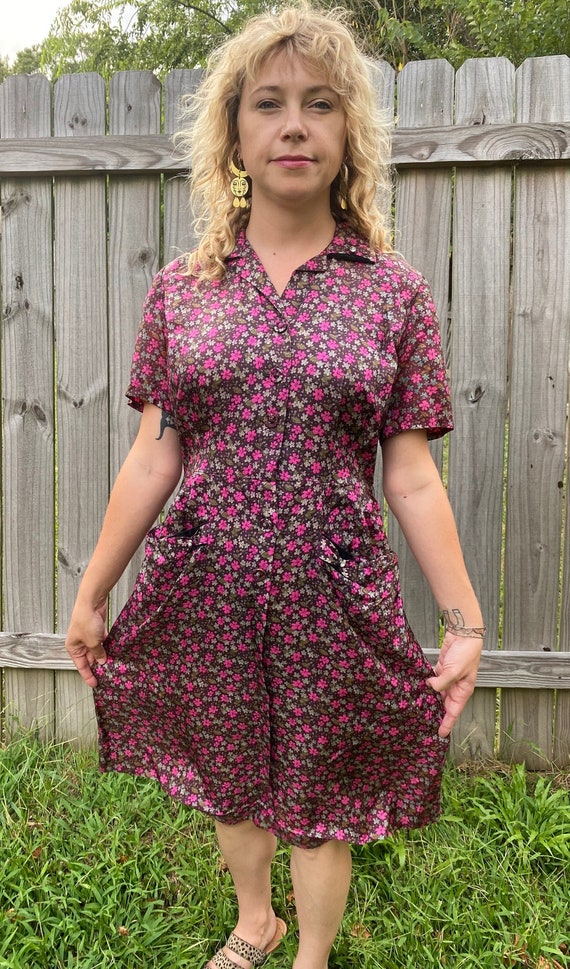 Vintage Floral Party Dress