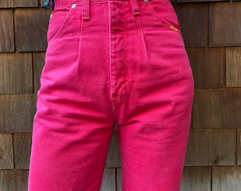 Vintage 80s 90s Red High Waisted Wrangler’s