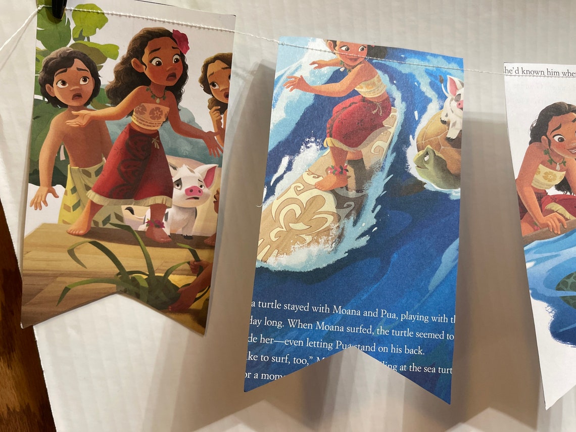 Disney Moana inspired Flag Banner | Etsy