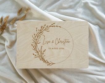 Erinnerungskiste Hochzeit/ Holzkiste personalisiert/ Erinnerungsbox Hochzeit/ Erinnerungsbox/ Hochzeitsgeschenk/ Erinnerungskiste/Hochzeit