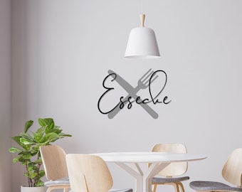 Lettering dining area in 3D look/wooden lettering/wall decoration/dining room wall decoration/kitchen wall decoration/kitchen decoration/dining room decoration/wooden lettering