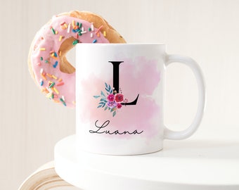 Mug personalized with initial and name/gift for girlfriend/gift idea/gift favorite person/gift best friend