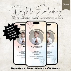 Digital communion invitation | Communion invitation | digital invitation | invitation | card | communion | Canva template
