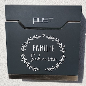 Briefkasten Aufkleber/ Personlaisiert / Briefkastenbeschriftung/ Modern / Name