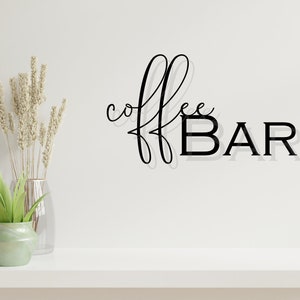 Coffe Bar wooden lettering/letter for kitchen/letter for dining area/wall decoration/letter for the wall/coffee corner