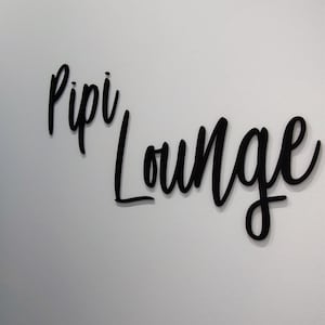 Pipi Lounge lettering for the wall/bathroom decoration/bathroom decoration/guest toilet decoration/letter for the wall/letter made of wood/WC