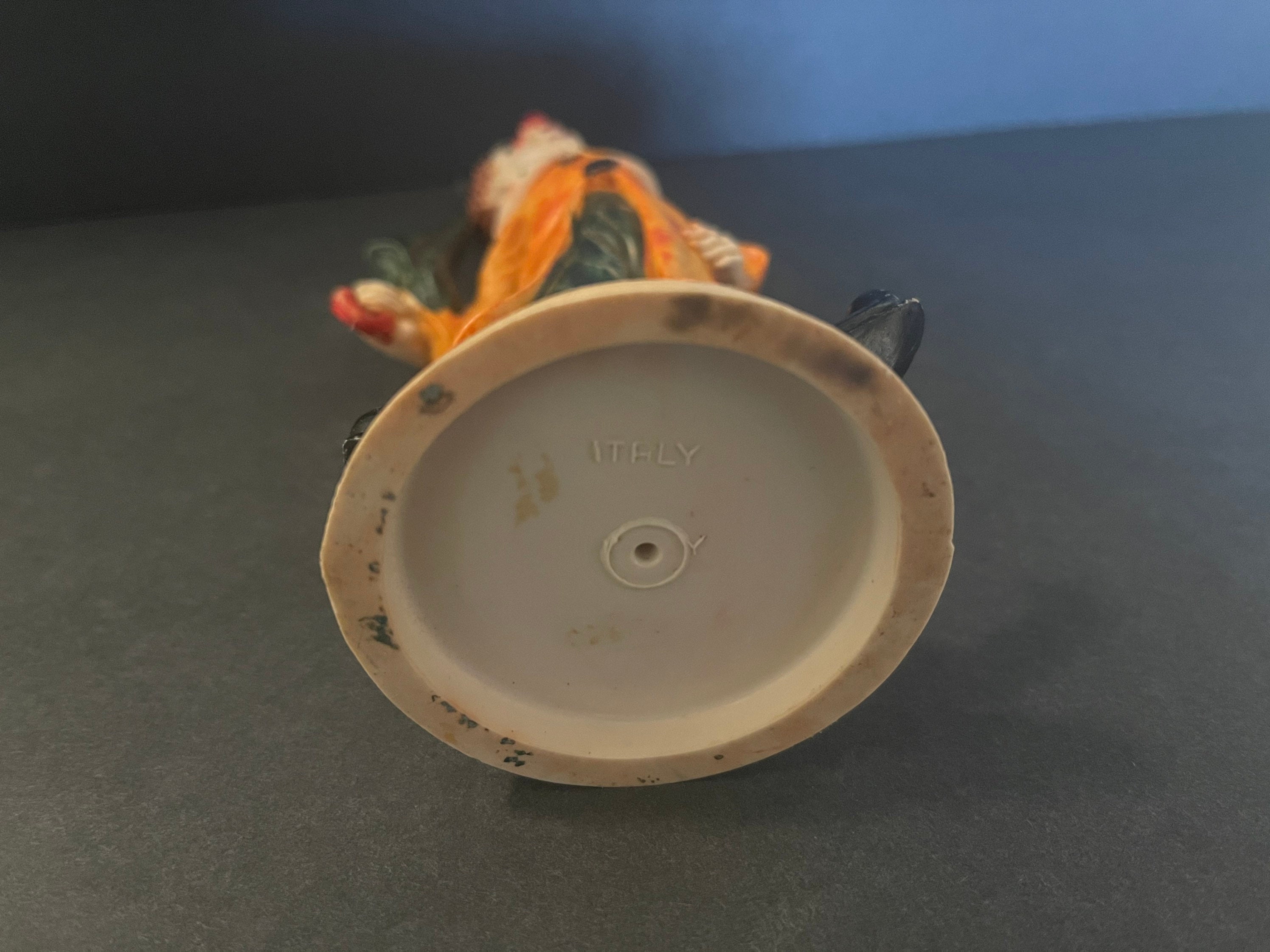 Vintage Clown Figurine / Made in Italy Creepy Clown Figurine Etsy