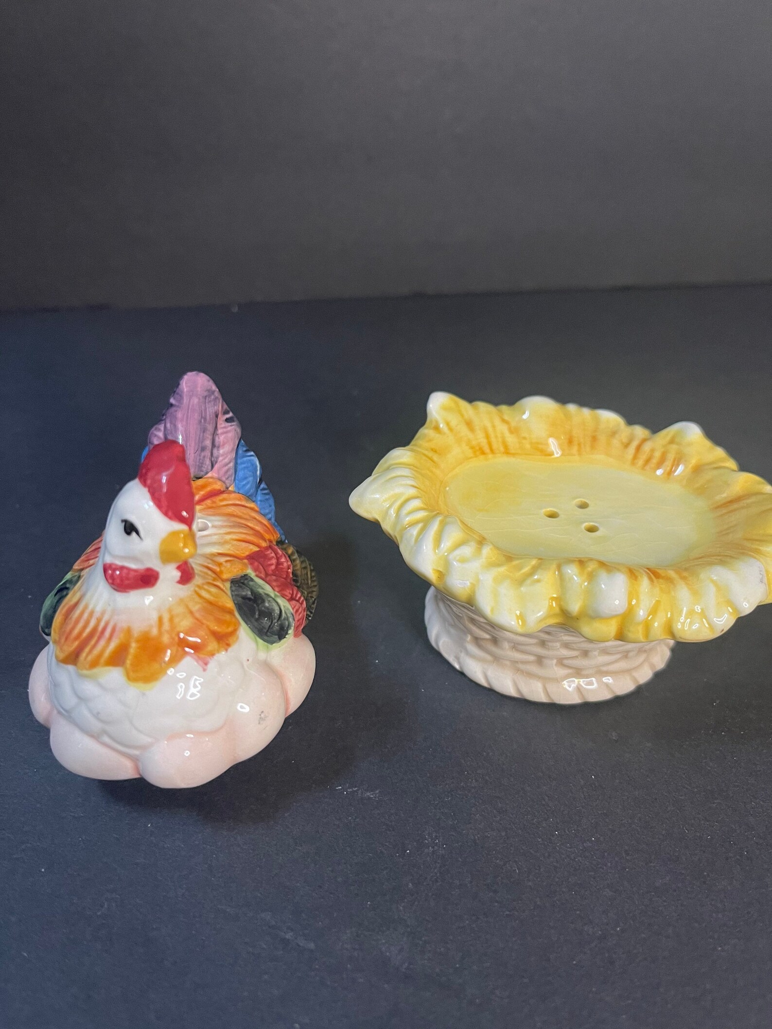 Vintage Chicken Salt and Pepper Shakers Vtg S&P shakers Etsy