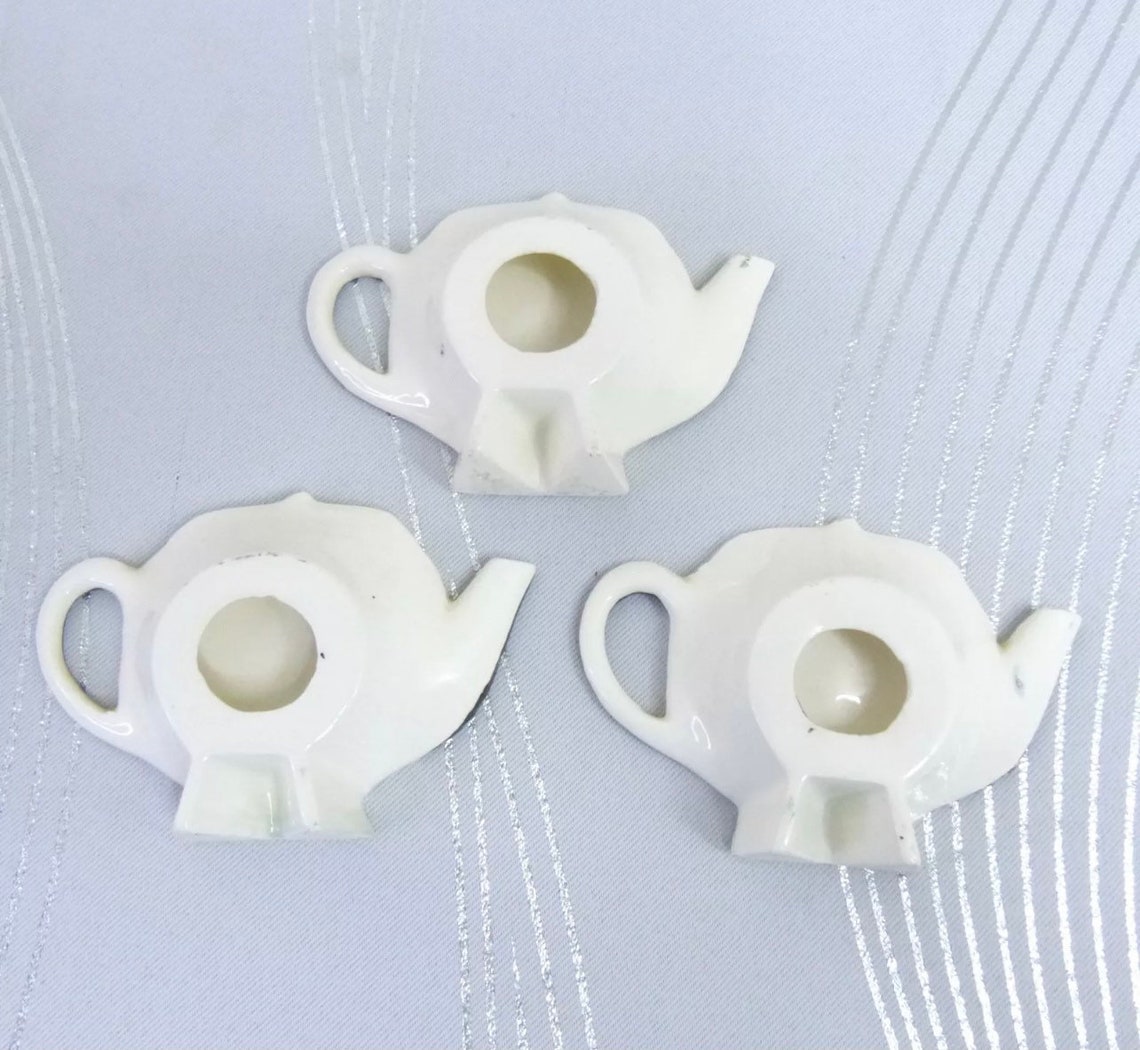 Vintage Tea Bag Holders Tea Bag Plates Footed Plates Etsy