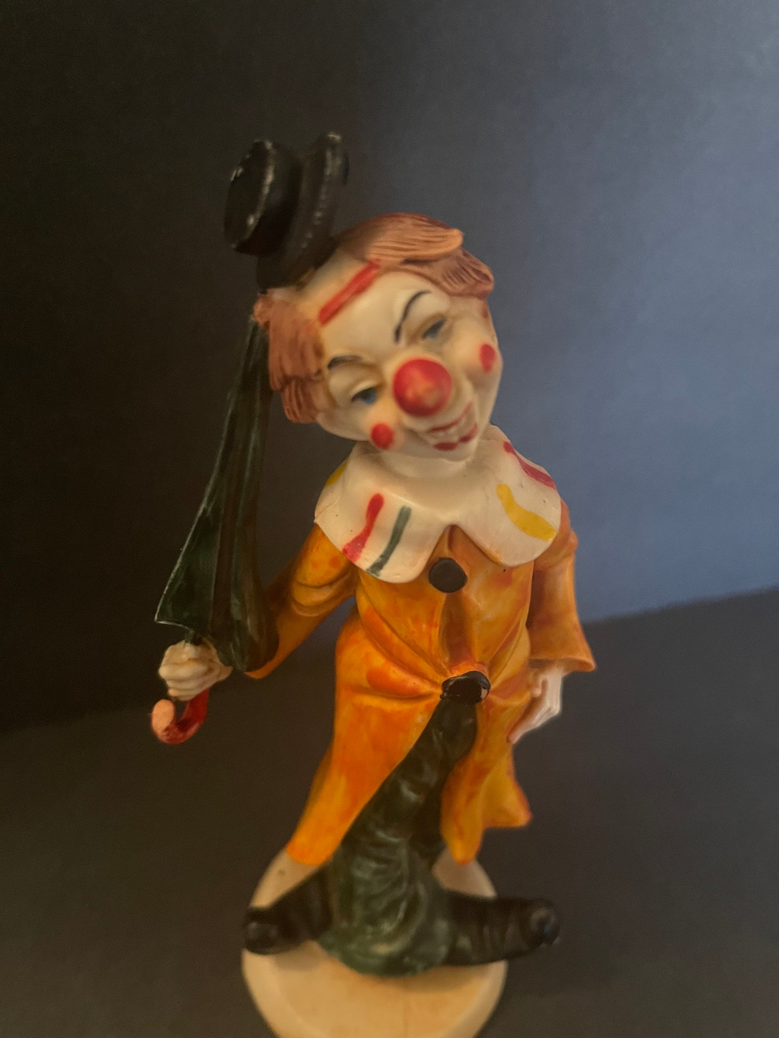 Vintage Clown Figurine / Made in Italy Creepy Clown Figurine Etsy
