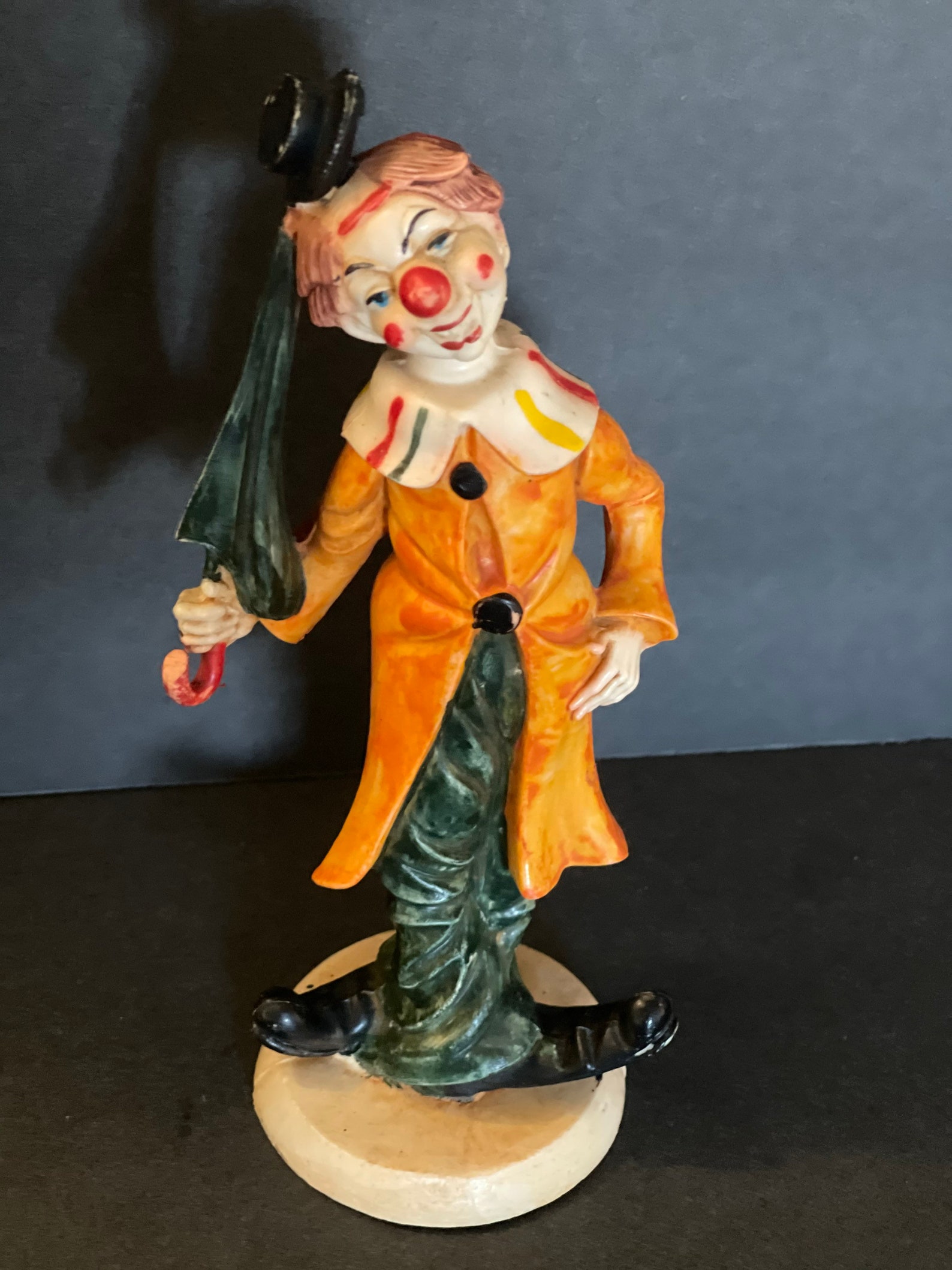 Vintage Clown Figurine / Made in Italy Creepy Clown Figurine Etsy