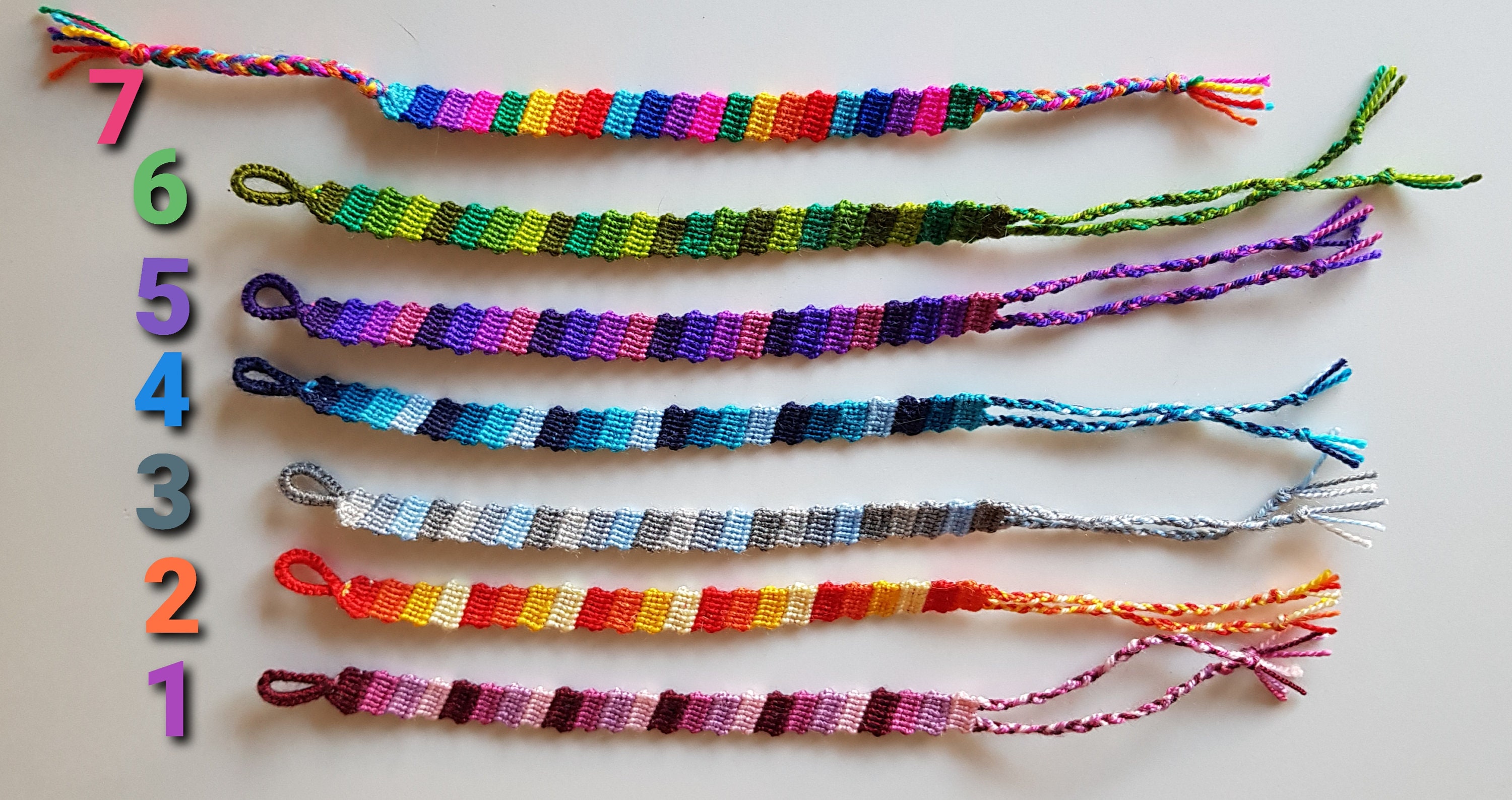 Flip Flop Friendship Bracelet Macrame Bracelet Handmade Etsy
