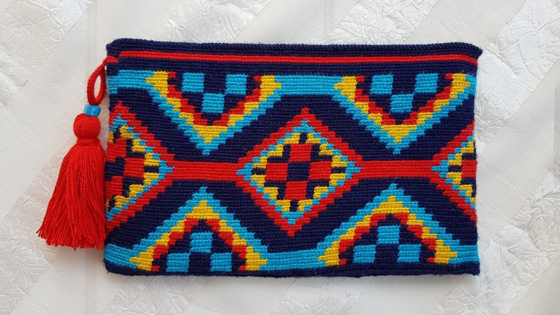 Handmade Clutch Bag Wayuu Clutch Crochet Clutch Purse Boho - Etsy