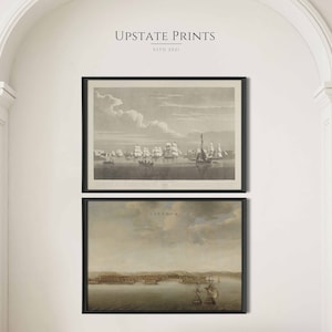 Set of 2 Prints | Coastal Gallery Wall Prints | Nautical Lake House Decor | PRINTABLE Art Download | #GS40