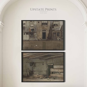 Set of 2 Prints | Architecture Gallery Wall Set | French Country Decor | Art History | PRINTABLE Wall Art Download | #GS25