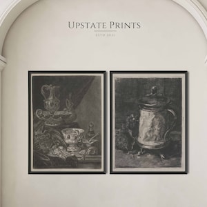 Set of 2 Prints | Still Life Oil Painting | Kitchen Wall Art | French Country Gallery Wall | Art History | PRINTABLE Art Download | #GS2
