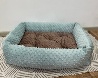 Soft plush dog bed, Medium dog bed, Pet couch, Beds for small, medium and large dogs,