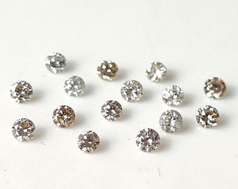 2 mm White Diamond Round Brilliant Cut, Natural i-j Color Vs White Diamond 2x2 mm Round Cut -Loose Diamond AAA Quality "Lot Of 1-50 Pcs"