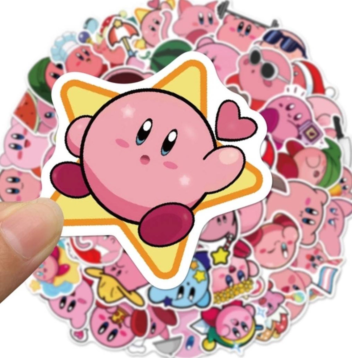Kirby Stickers/Gaming Stickers/Game Cartoon Stickers/Cartoon Etsy