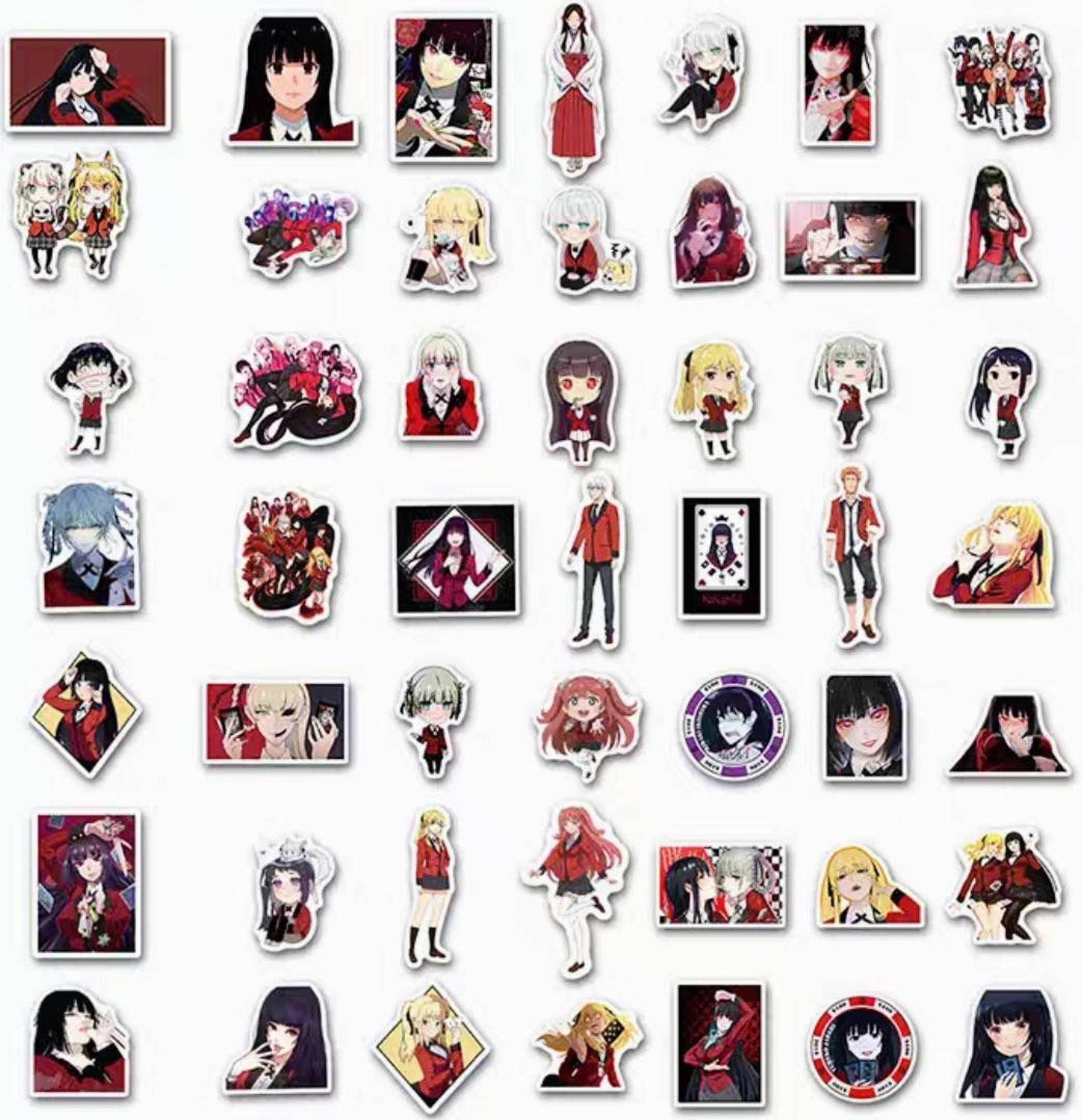 kakegurui stickersanime manga stickerslaptop etsy
