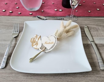 Wooden place brand- Wedding wooden first name- Pink place brand- Event- Customization