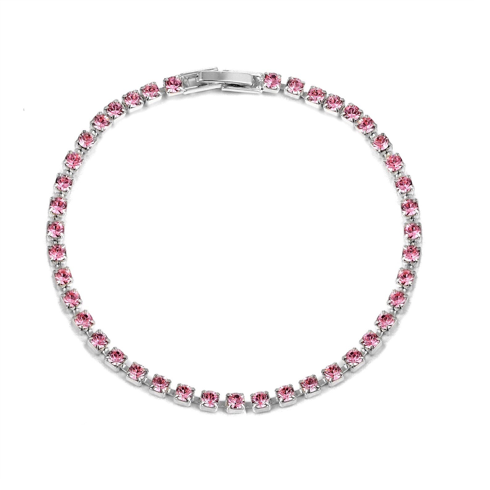 Swarovski pink crystal bracelet Clearance