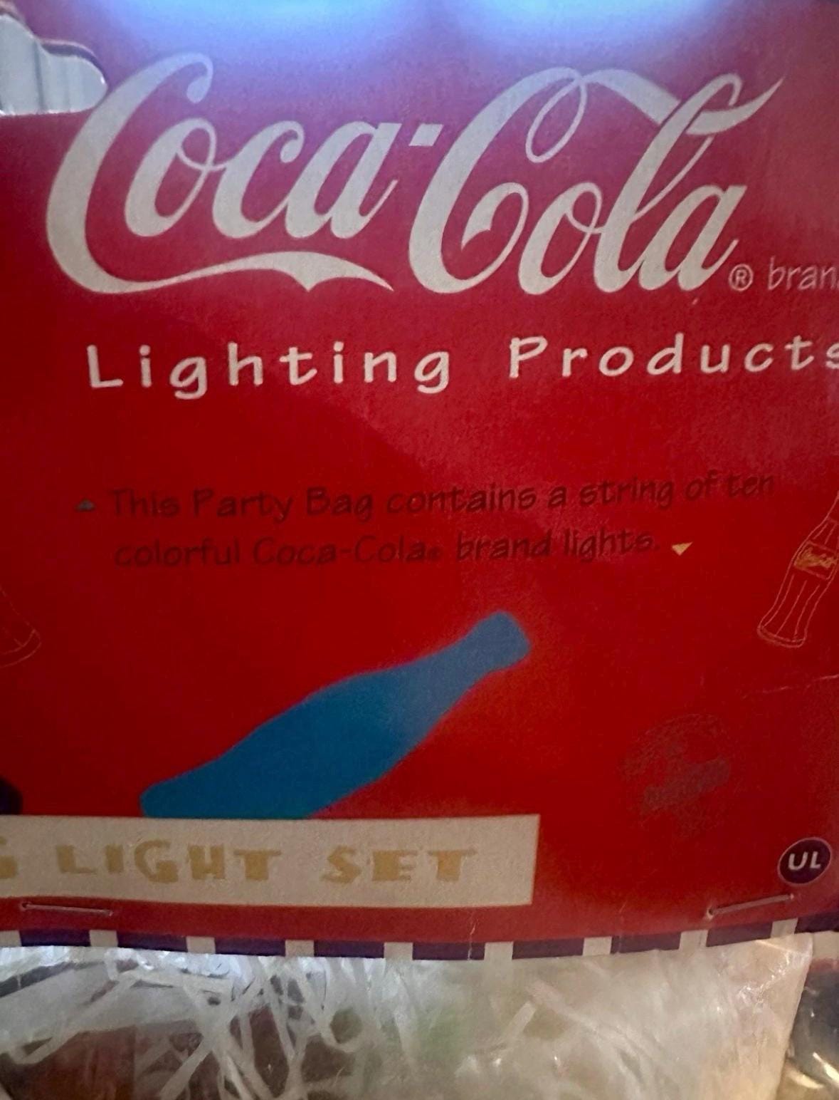String Coca Vintage 1996 Coca-cola String Lights Polar Bear COKE BOTTLE 2 SETS ...
