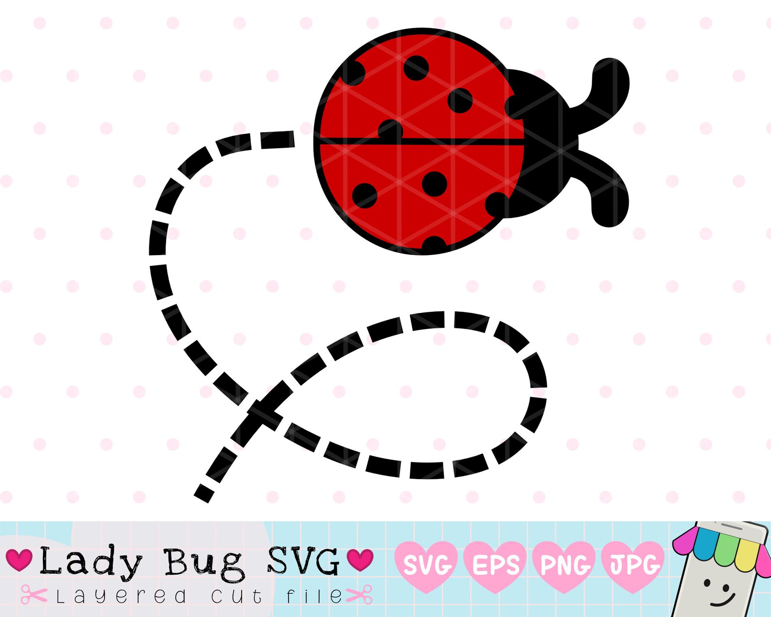 Ladybug SVG Lady bug Layered SVG Cute Ladybug Files for | Etsy