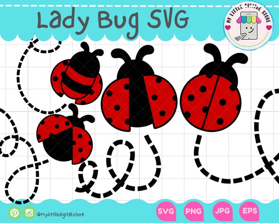 Ladybug SVG Lady Bug Layered SVG Cute Ladybug Files for | Etsy