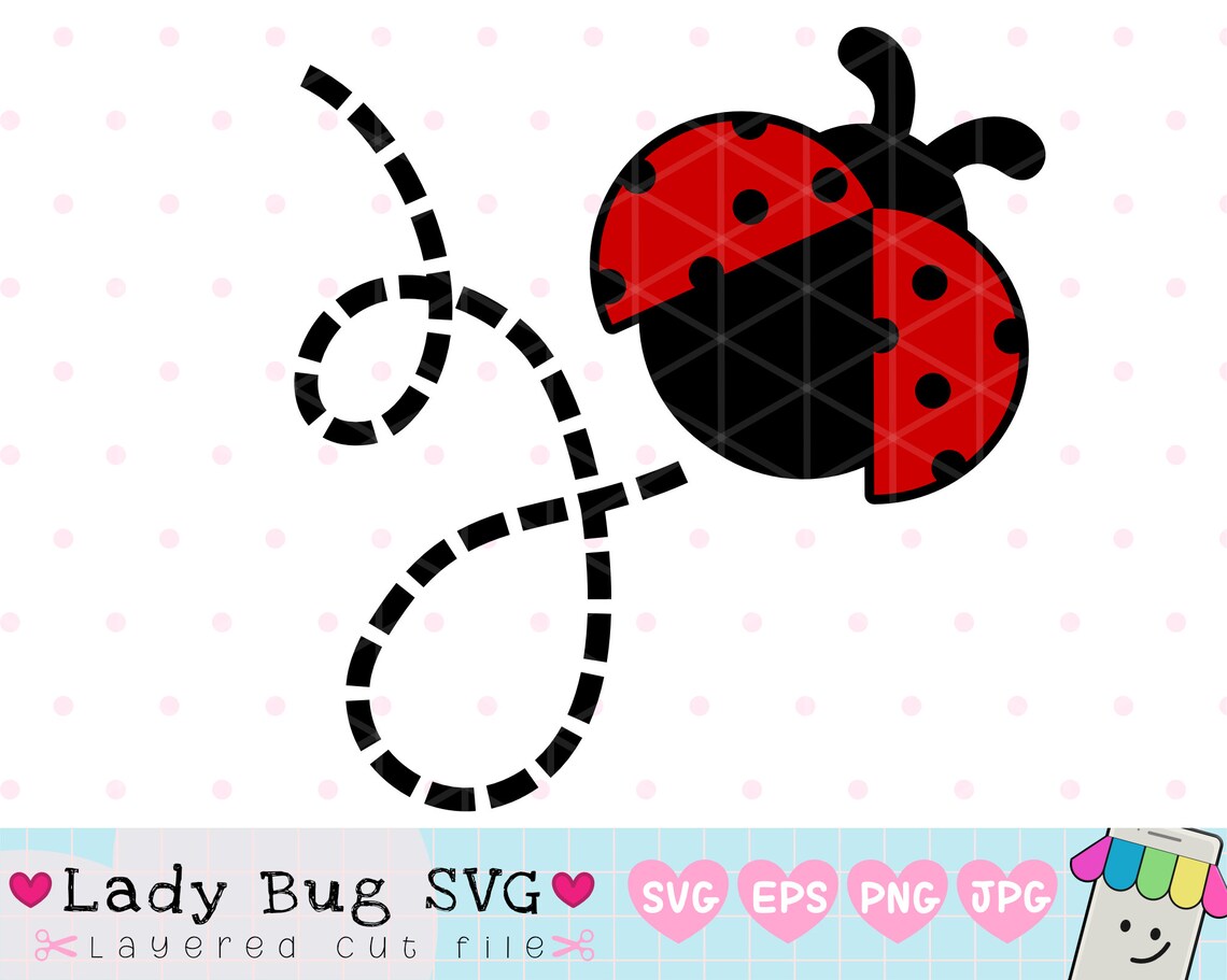 Ladybug SVG Lady bug Layered SVG Cute Ladybug Files for | Etsy