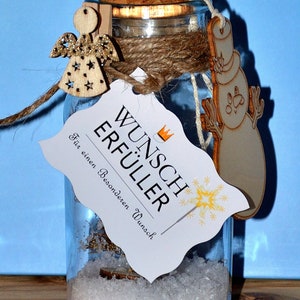 Wish-fulfiller Christmas Edition | Gift jar / cash gift | Wedding gift | Gift | Dream fulfiller | Christmas gift idea