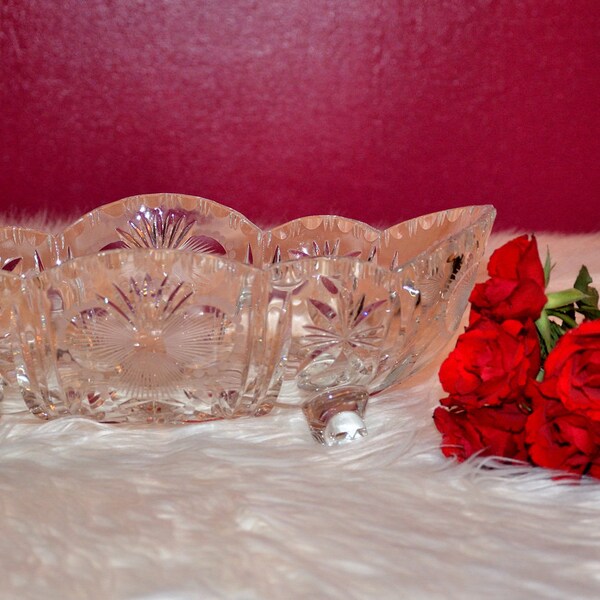 Lead Crystal Bowl Etsy