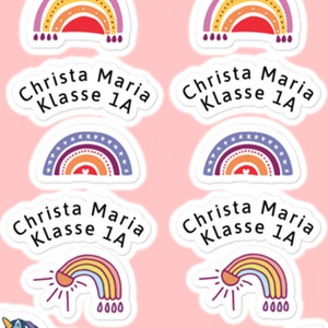 Einschulung Sticker Personalisiert  14 Stück