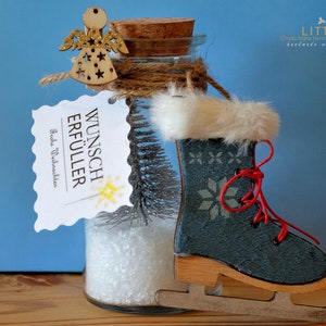 Wish-fulfiller Christmas Edition | Gift jar / cash gift | Wedding gift | Gift | Dream fulfiller | Christmas gift idea