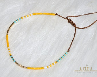 Bracelet made of Miyuki beads minimalist adjustable