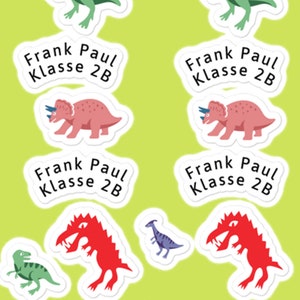 Schoolinschrijvingsstickers gepersonaliseerd 14 stuks