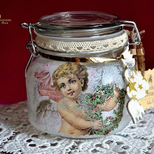 Regalo de Navidad personalizado, tarro de galletas, tarro de deseos