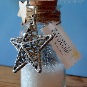 Wish-fulfiller Christmas Edition | Gift jar / cash gift | Wedding gift | Gift | Dream fulfiller | Christmas gift idea