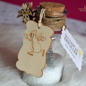 Edición navideña para cumplir deseos | Vaso de regalo / regalo de dinero | Regalo de boda | Regalo | Idea de regalo de Navidad que cumple sueños |