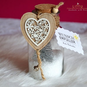 Wish-fulfiller Christmas Edition | Gift jar / cash gift | Wedding gift | Gift | Dream fulfiller | Christmas gift idea