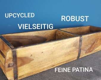 alte Ziegelform zum Hängen Holzkiste Vintage Blumenampel Shabby Küche Garten alte Ziegelform zum Hängen Holzkiste Vintage Blumenampel Shabby Küche Garten