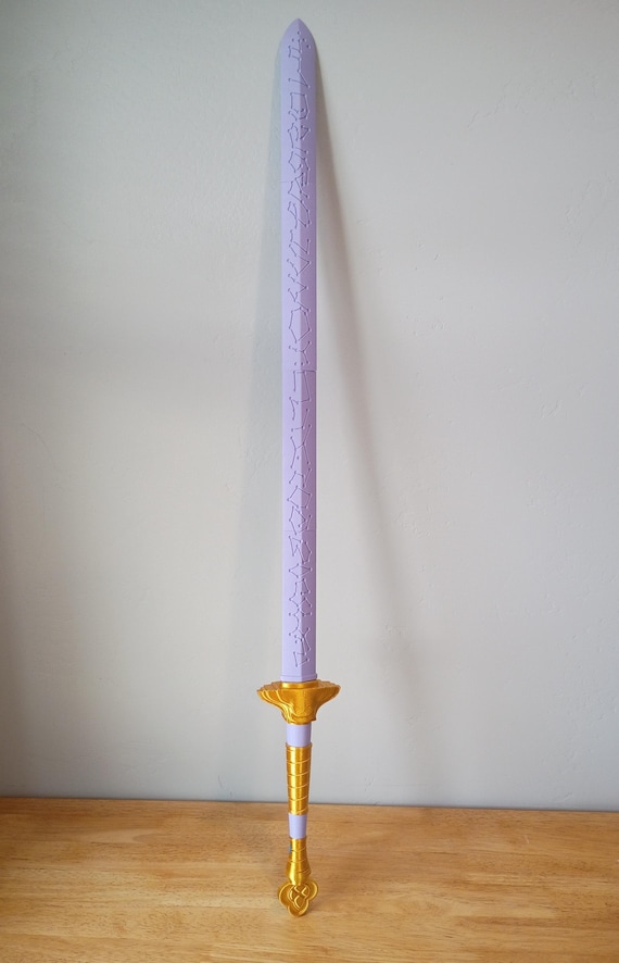 Espada Impresa En 3D De R-umi Para Cosplay De Anime – Accesorio Replica De Fantasía A Todo Color, Ideal Para Convenciones Y Fiestas De Halloween