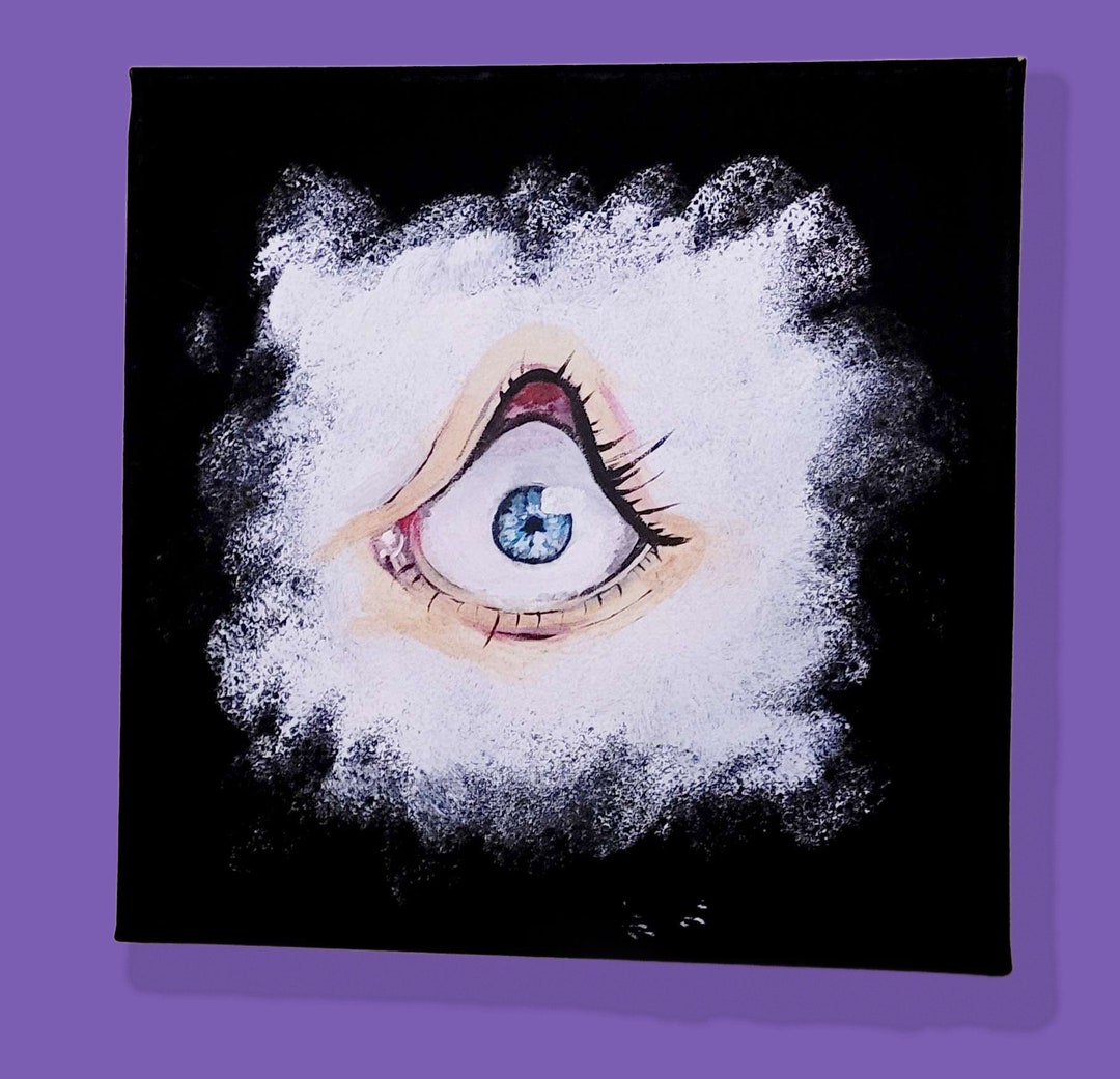 Acrylic Eyeball Canvas Painting Etsy