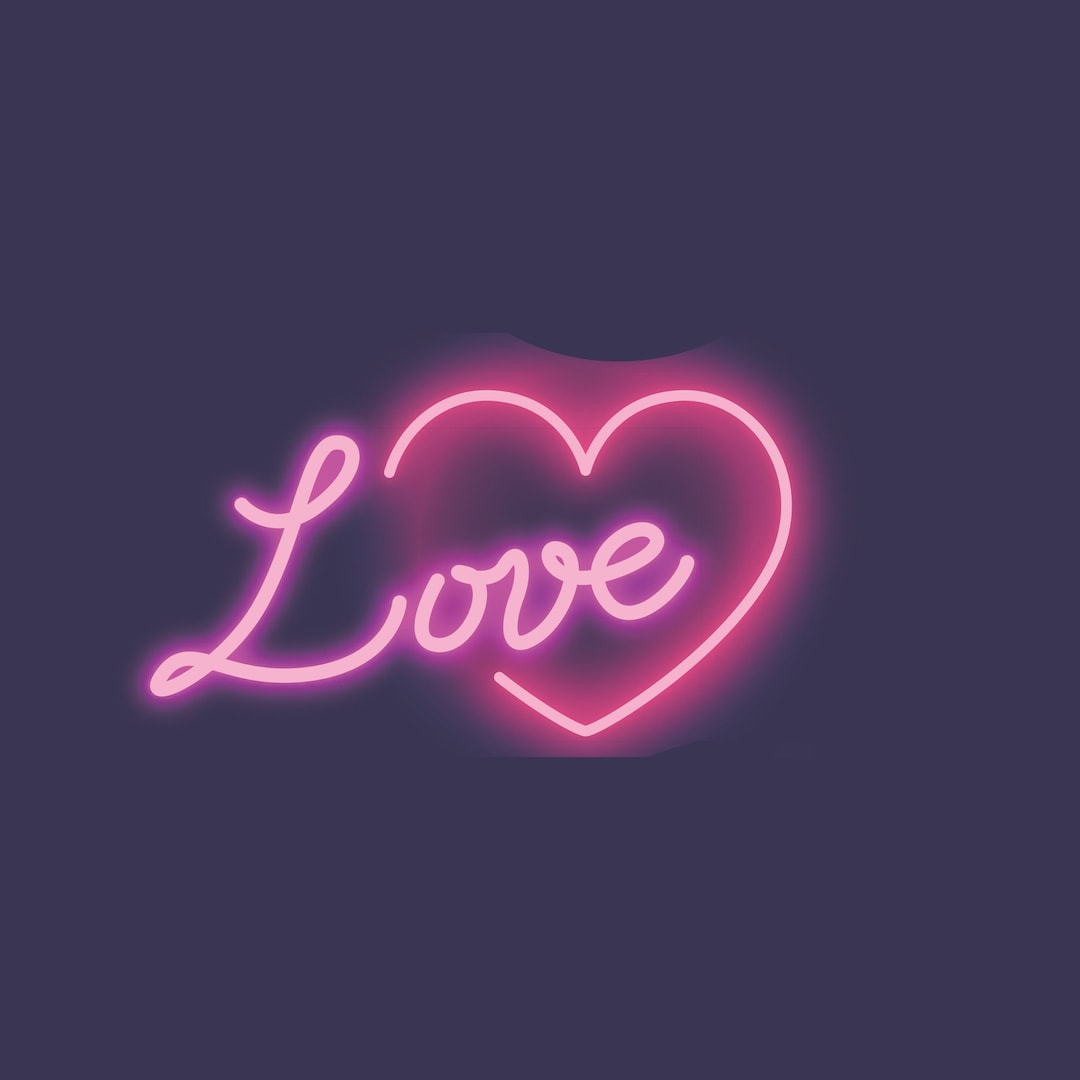 Love 15 X 9 Neon LED Signage Wall Light Hanging - Etsy