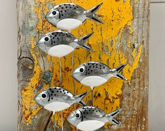 Banc de petits poissons Banque d'images vectorielles - Alamy