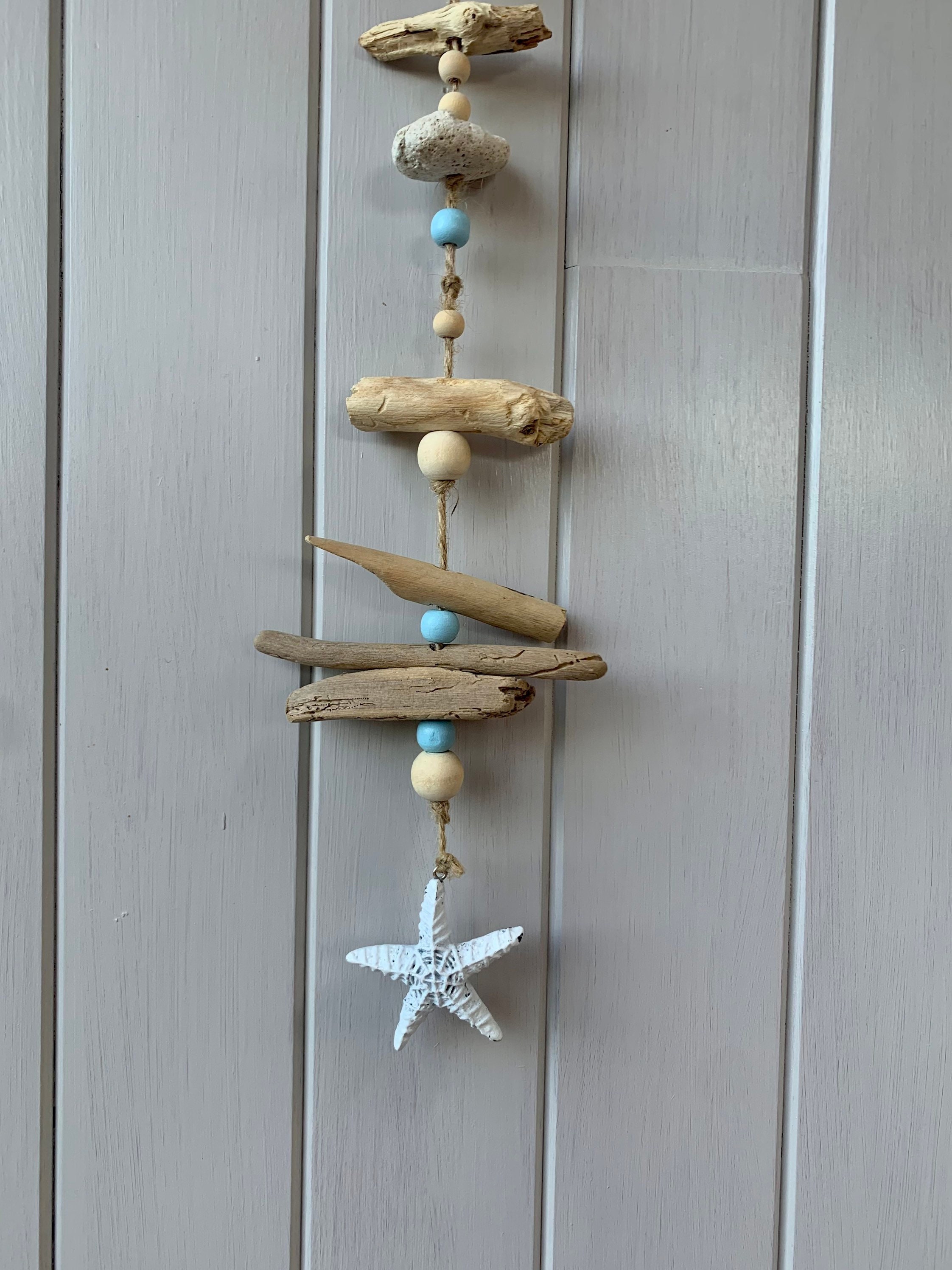 Quelle Étoile Driftwood Seaside Hanging Starfish Hanger Fait à La Main